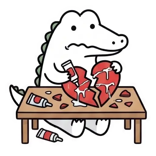 florak stickers, cute, funny, stickers, WhatsApp stickers, sticker pack, Alligator (34)